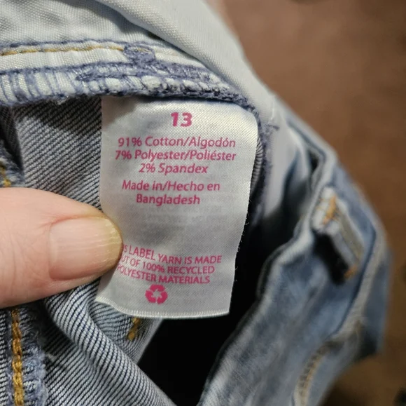 NO BOUNDARIES Women's Blue Jeans SIZE 13 NWT Super High Rise - Picture 5 of 5